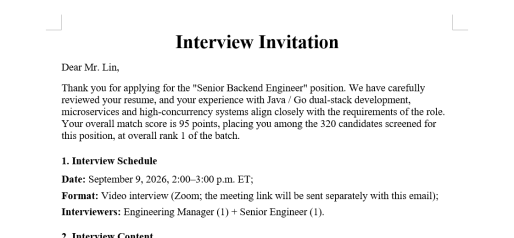 Daniel Lin_Interview Invitation
